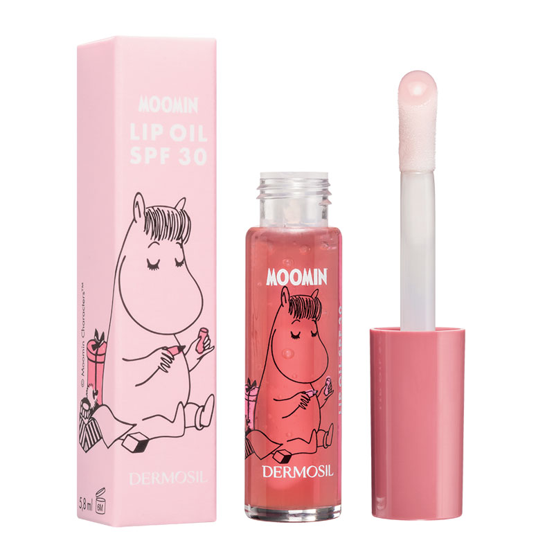 Moomin Lip Oil with sun protection factor SPF 30 - Dermosil
